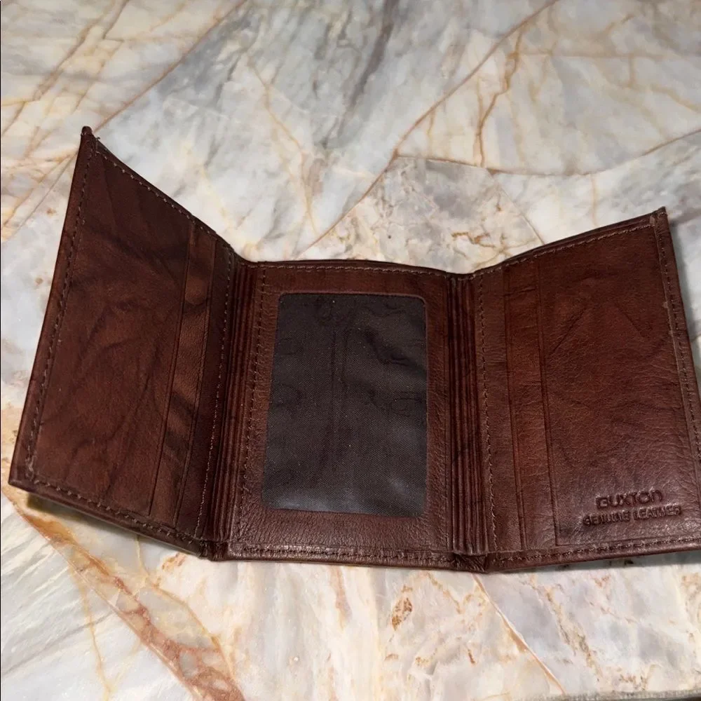 Buxton Rich Brown‎ Leather Card Holder